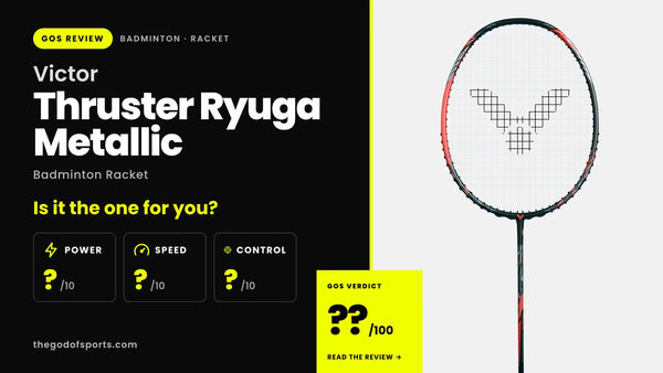 Victor Thruster Ryuga Metallic Badminton Racket Review — Lee Zii Jia's Head-Heavy Power Racket