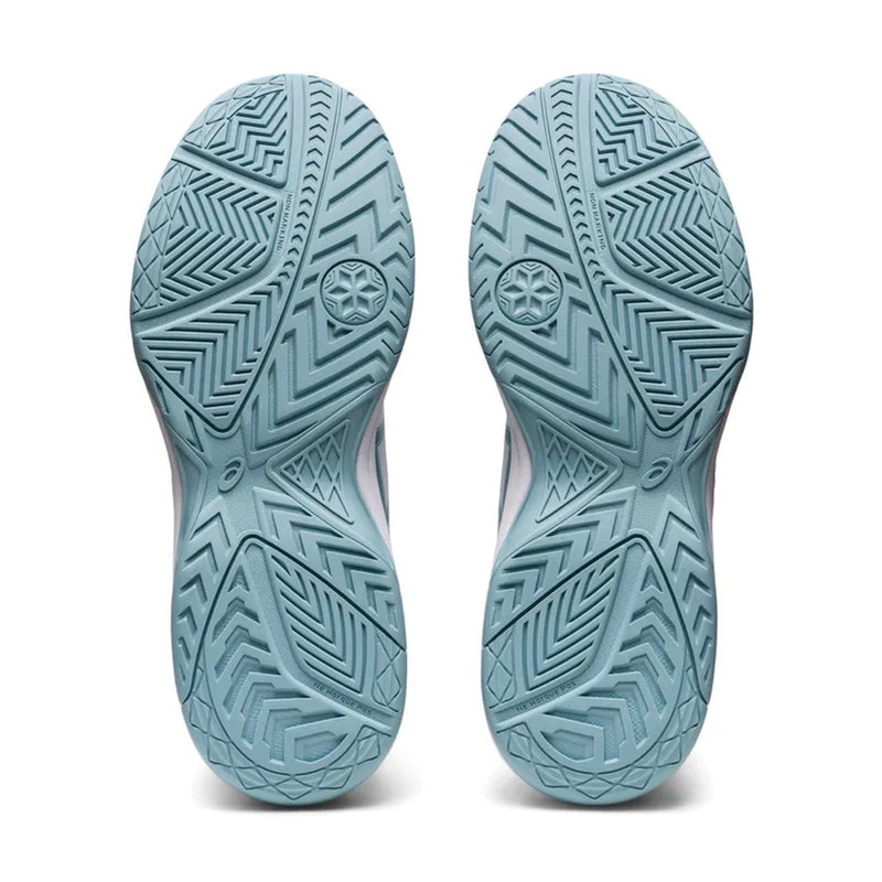 Asics Court Slide 2 Tennis Shoes (White/Smoke Blue) 7