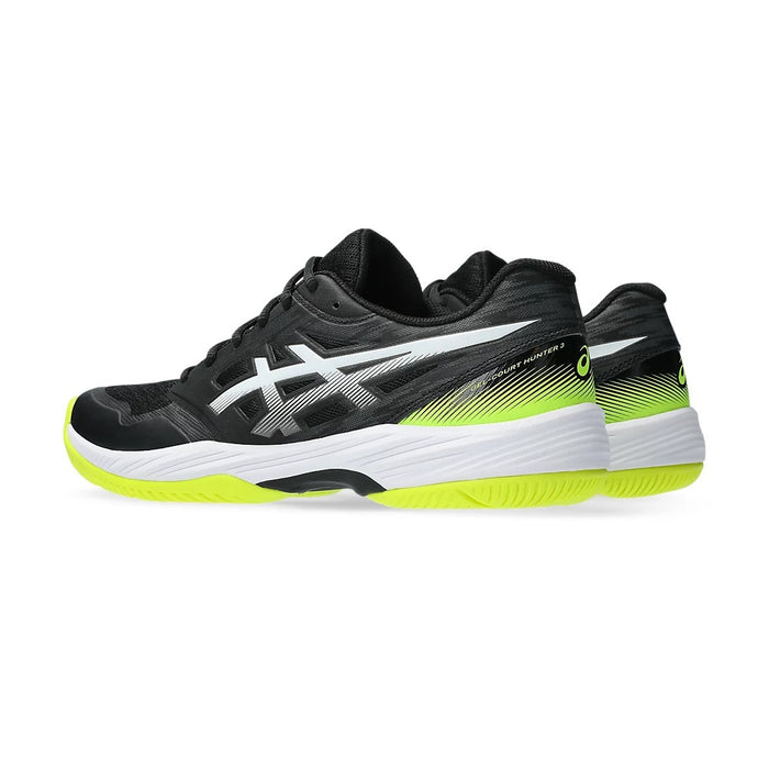 Asics Gel Court Hunter 3 Badminton Shoes (Black/White) 4