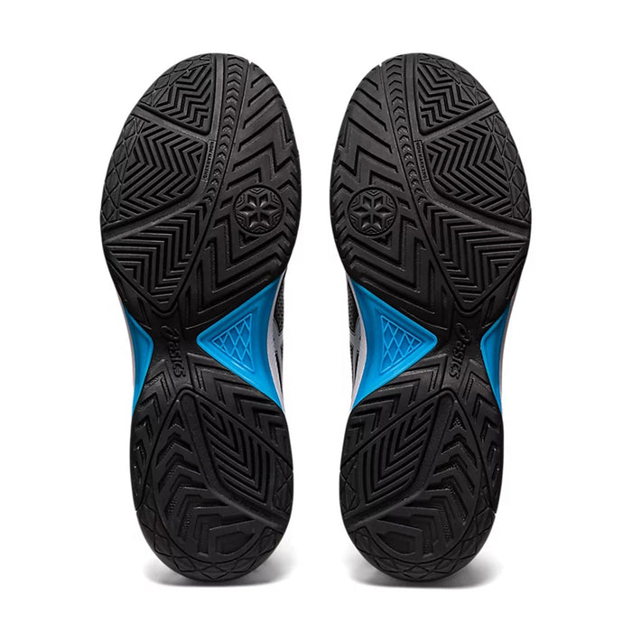Asics Gel Dedicate 7 Tennis Shoes (Black/Island Blue) 7