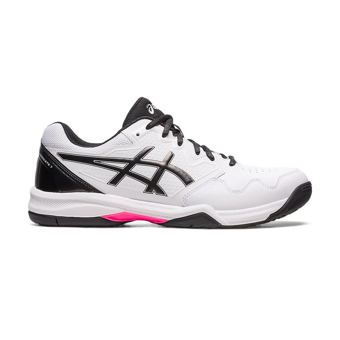 Asics Gel Dedicate 7 Tennis Shoes (White/Hot Pink) 1