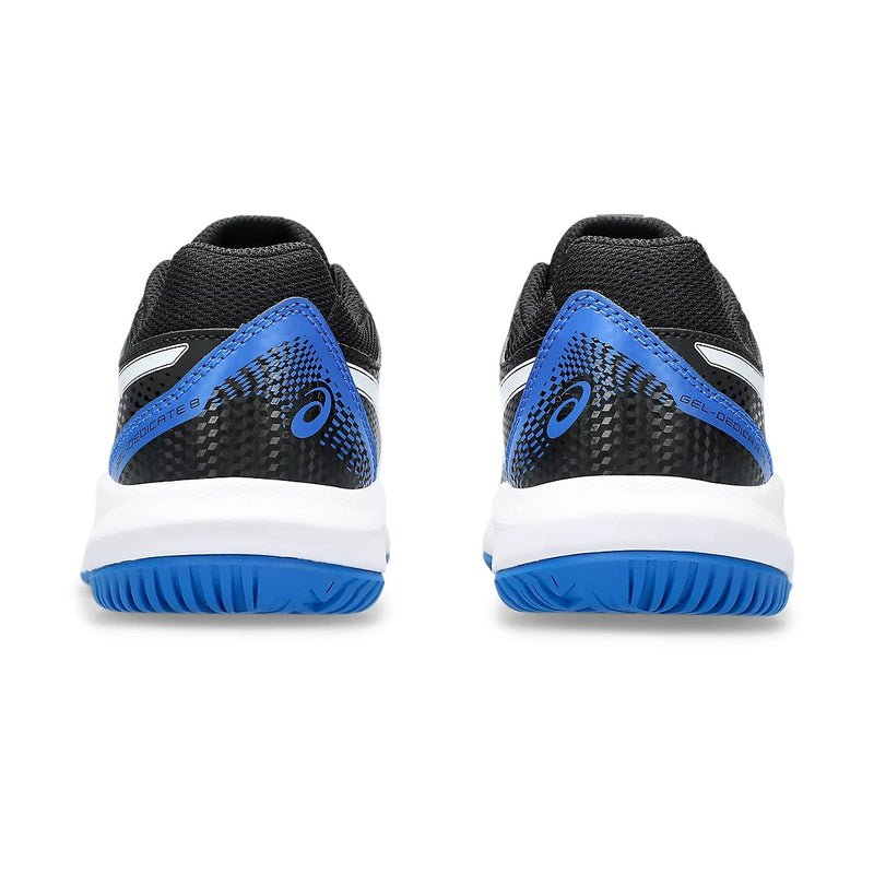 Asics Gel Dedicate 8 GS Tennis Shoes (Black/Tuna Blue) 5