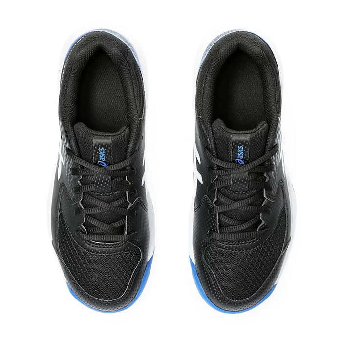 Asics Gel Dedicate 8 GS Tennis Shoes (Black/Tuna Blue) 6
