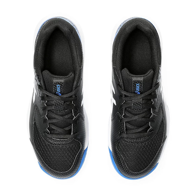 Asics Gel Dedicate 8 GS Tennis Shoes (Black/Tuna Blue) 6