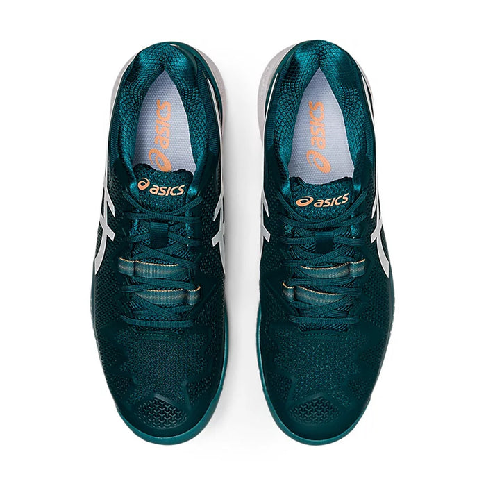 Asics Gel Resolution 8 Tennis Shoes (Velvet Pine/White) 6