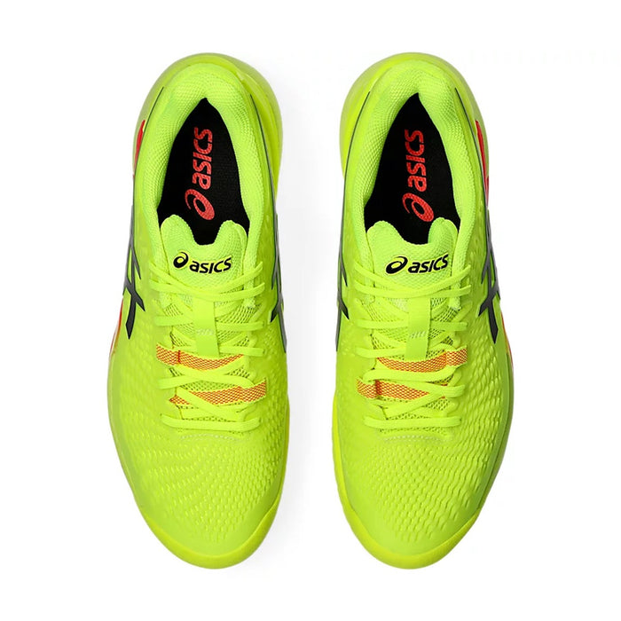 Asics Gel Resolution 9 Paris Tennis Shoes (Safety Yellow/Black) 6