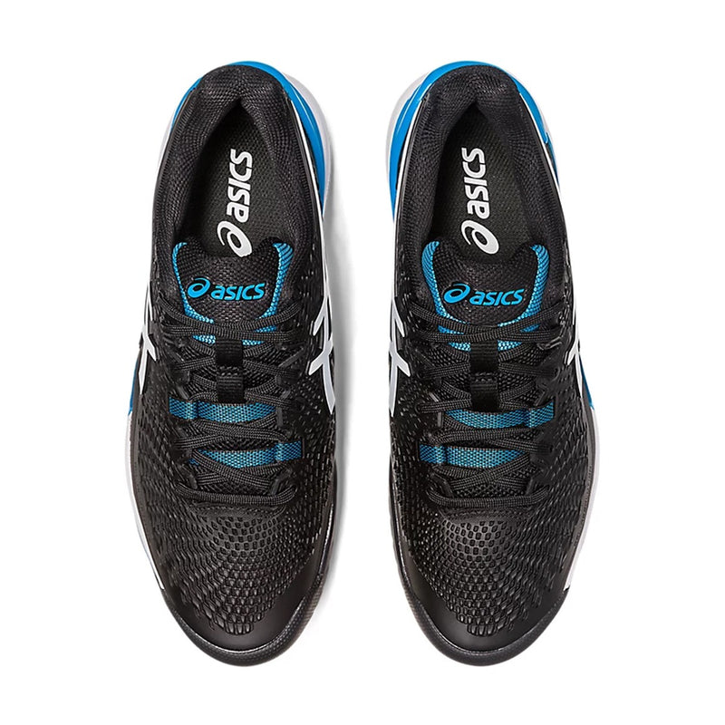 Asics Gel Resolution 9 Tennis Shoes (Black/White) 4