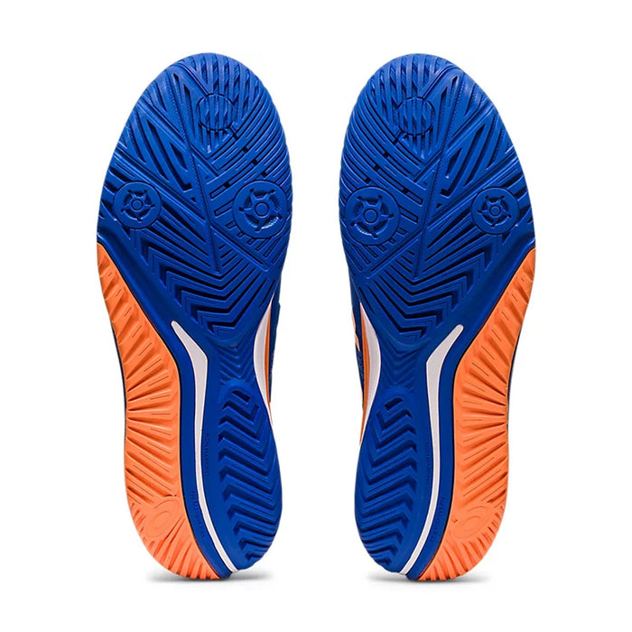 Asics Gel Resolution 9 Tennis Shoes (Tuna Blue/Sun Peach) 7