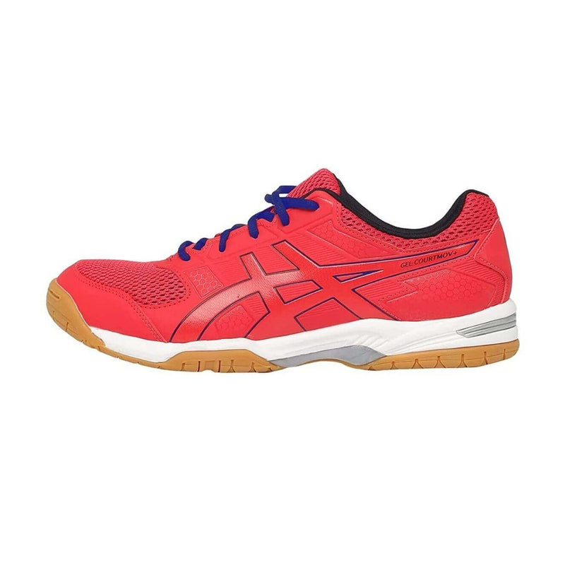 Asics Gel CourtMov+ Badminton Shoes (Electric Red/Drive Blue) 2