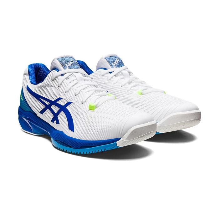 Asics Solution Speed FF 2 Tennis Shoes (White/Tuna Blue) 3