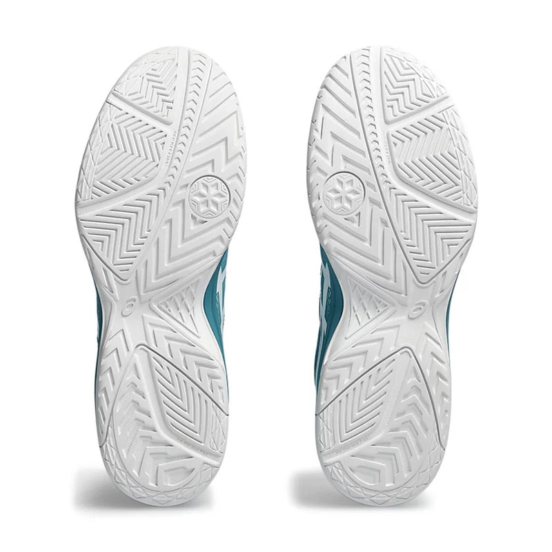 Asics Upcourt 5 Badminton Shoes (Blue Teal/White) 7