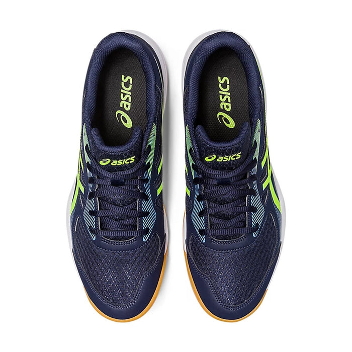 Asics Upcourt 5 Badminton Shoes (Midnight/Hazard Green) 6