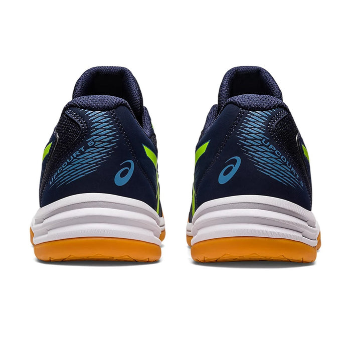 Asics Upcourt 5 Badminton Shoes (Midnight/Hazard Green) 5