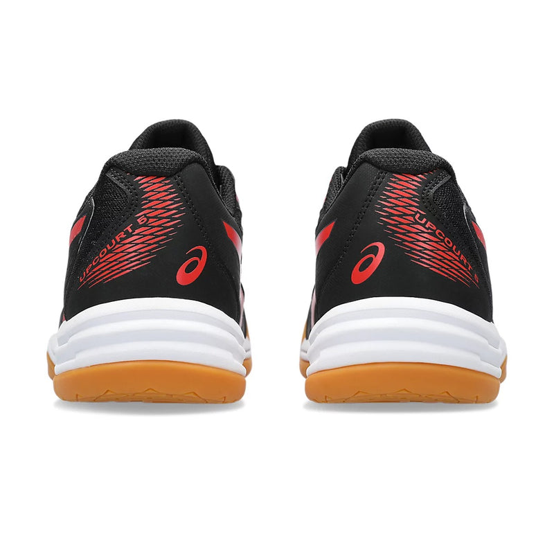 Asics Upcourt 5 Badminton Shoes (Red/Black) 5