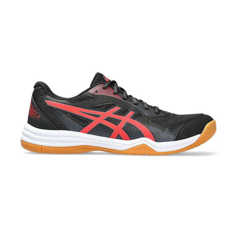 Asics Upcourt 5 Badminton Shoes (Red/Black) 1
