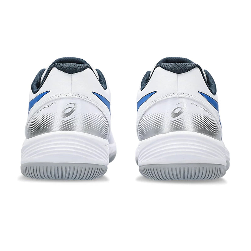 Asics Gel Court Hunter 3 Court Shoes (White/Blue) 5