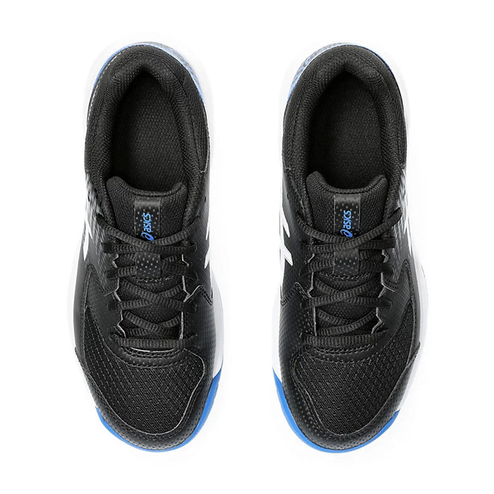 Asics Gel Dedicate 8 GS Court Shoes for Kids (Black/Tuna Blue) 6