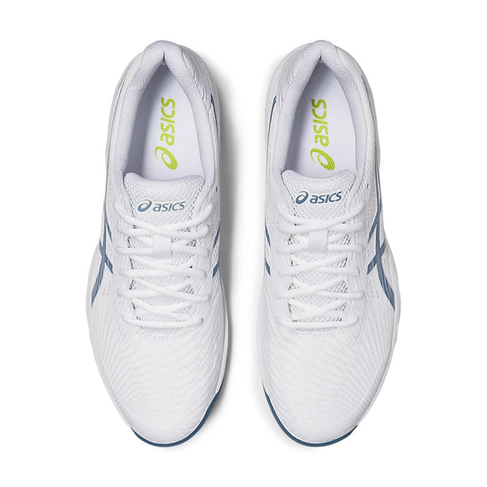 Asics Gel Game 9 Court Shoes (White/Steel Blue) 6