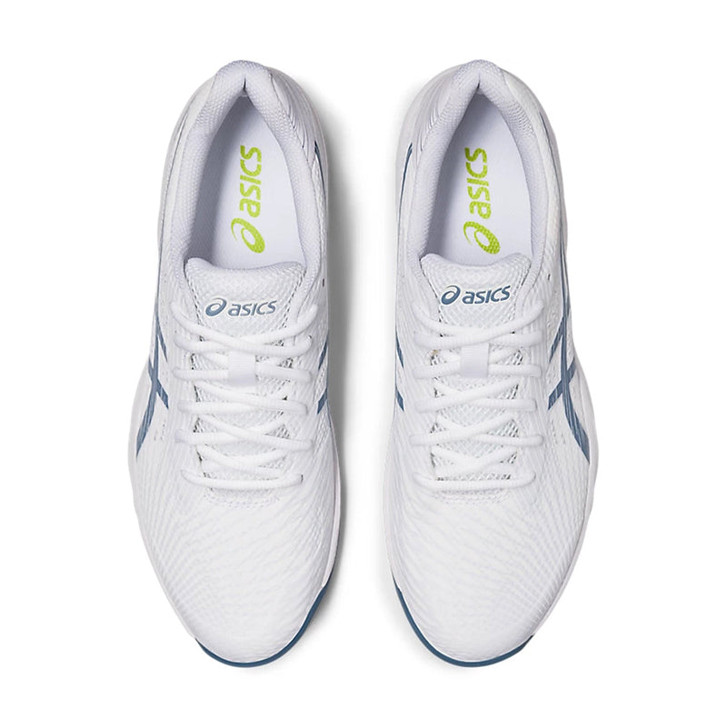 Asics Gel Game 9 Court Shoes (White/Steel Blue) 6