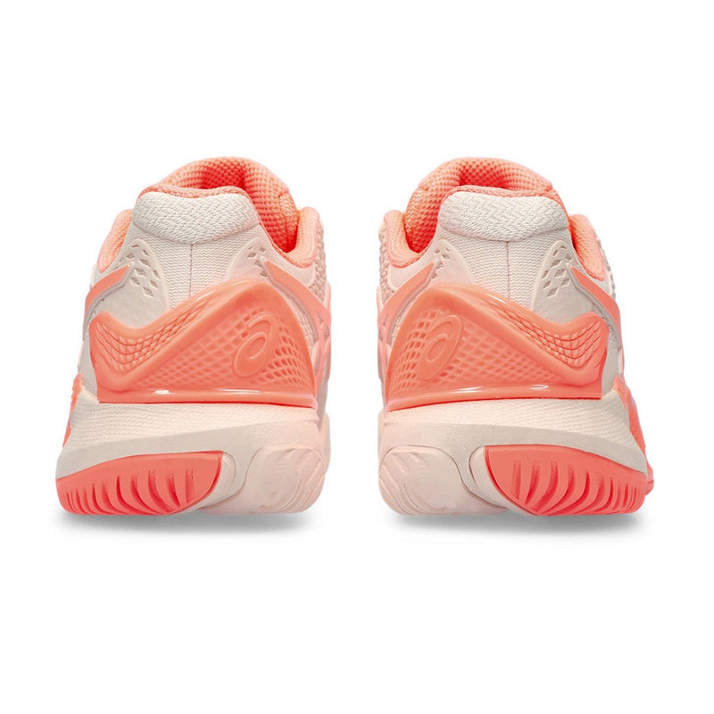 Asics Gel Resolution 9 Court Shoes (Pearl Pink/Sun Coral) 5