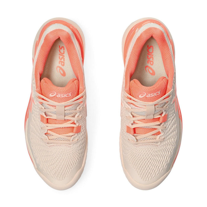 Asics Gel Resolution 9 Court Shoes (Pearl Pink/Sun Coral) 6