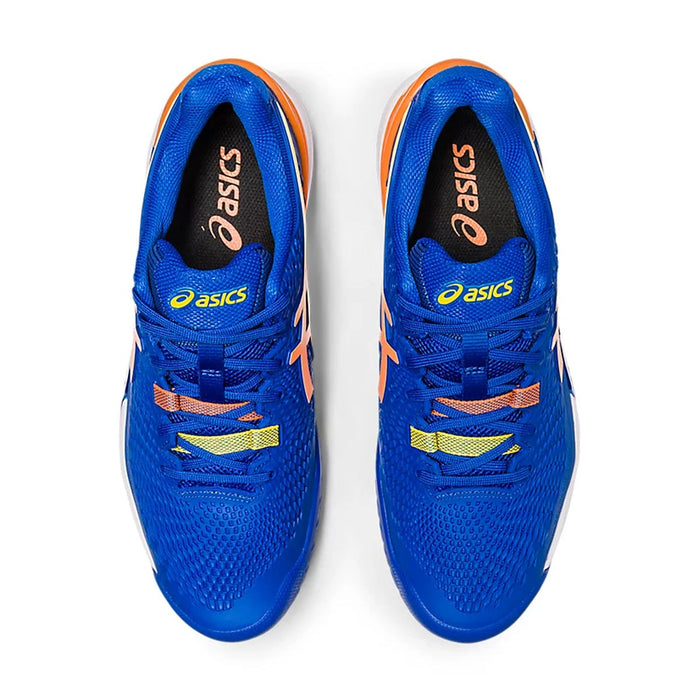 Asics Gel Resolution 9 Court Shoes (Tuna Blue/Sun Peach) 6