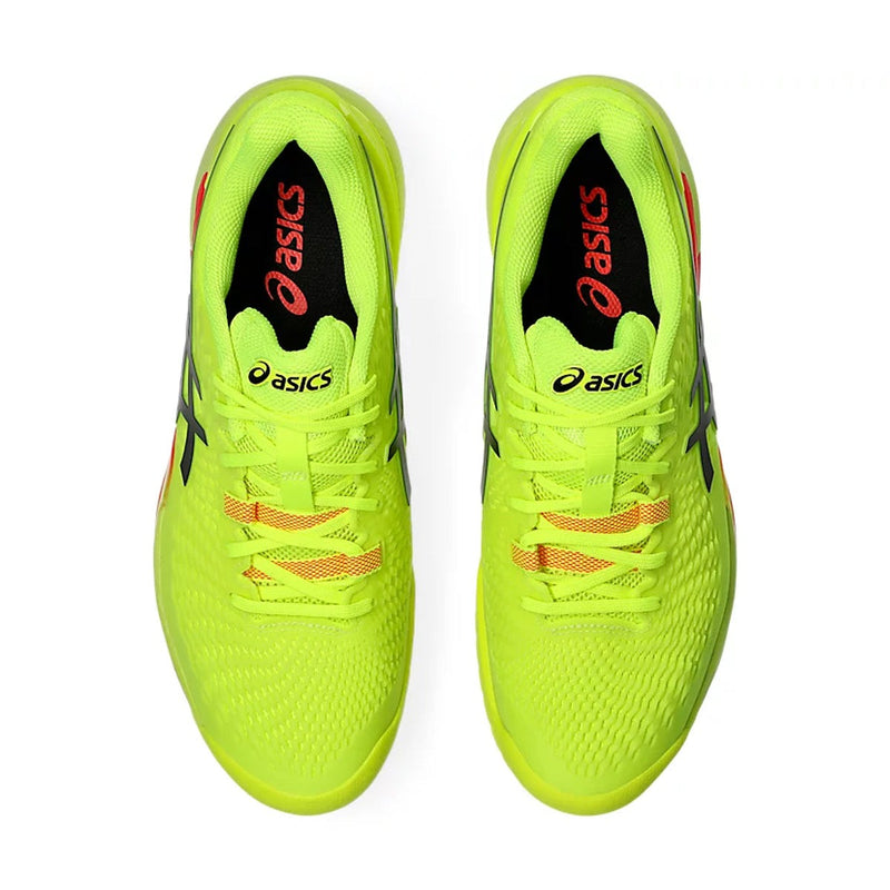 Asics Gel Resolution 9 Court Shoes Paris (Safety Yellow/Black) 6