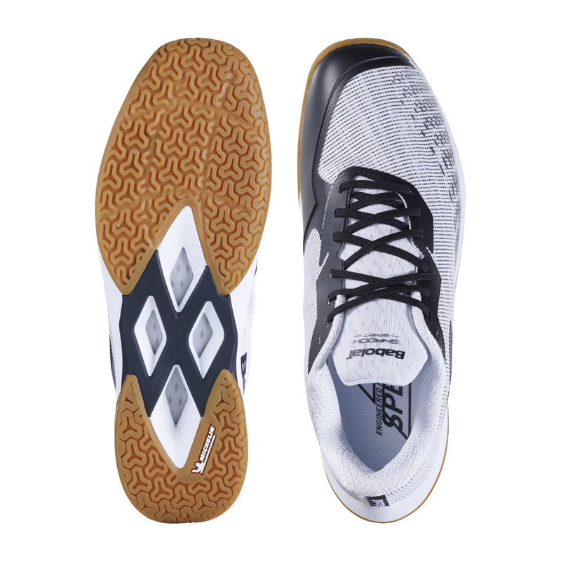 Babolat Shadow Spirit 2 Badminton Shoes (White/Black) 4