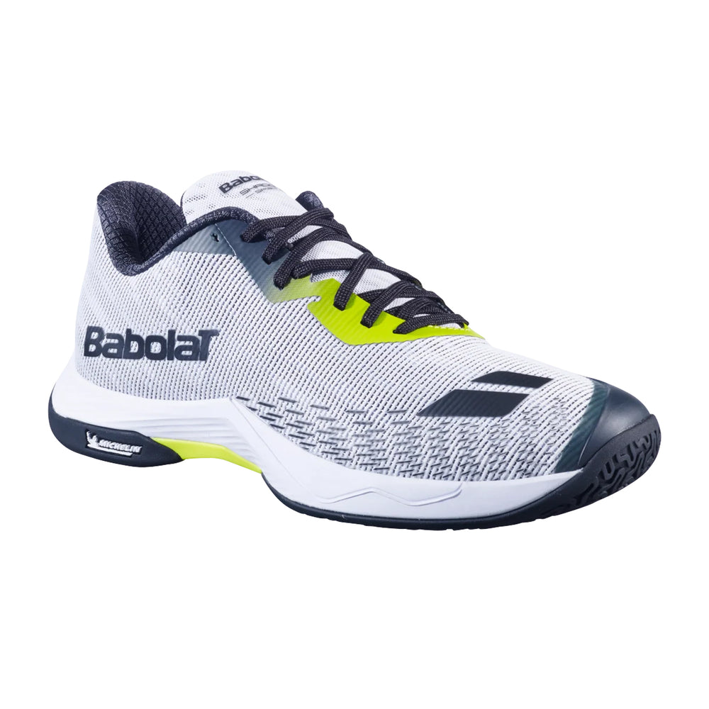 Babolat Shadow Spirit 2 Badminton Shoes (White/Lime)