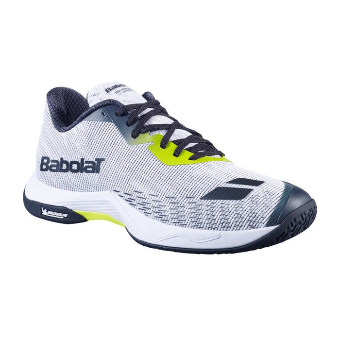 Babolat Shadow Spirit 2 Badminton Shoes (White/Lime) 1