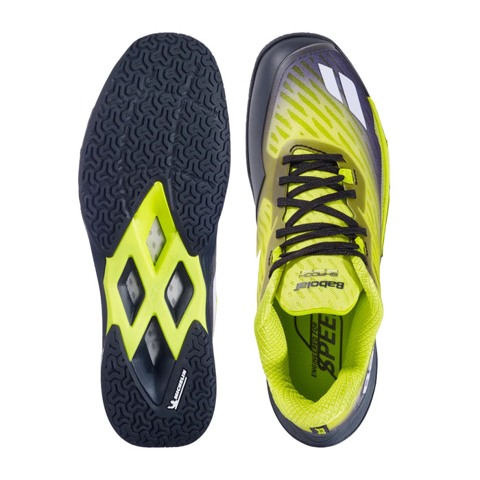 Babolat Shadow Tour 5 Badminton Shoes (Black/Lime) 4