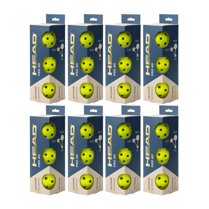 HEAD 3B Pro 40 Outdoor Pickleball (Pack of 24) 1