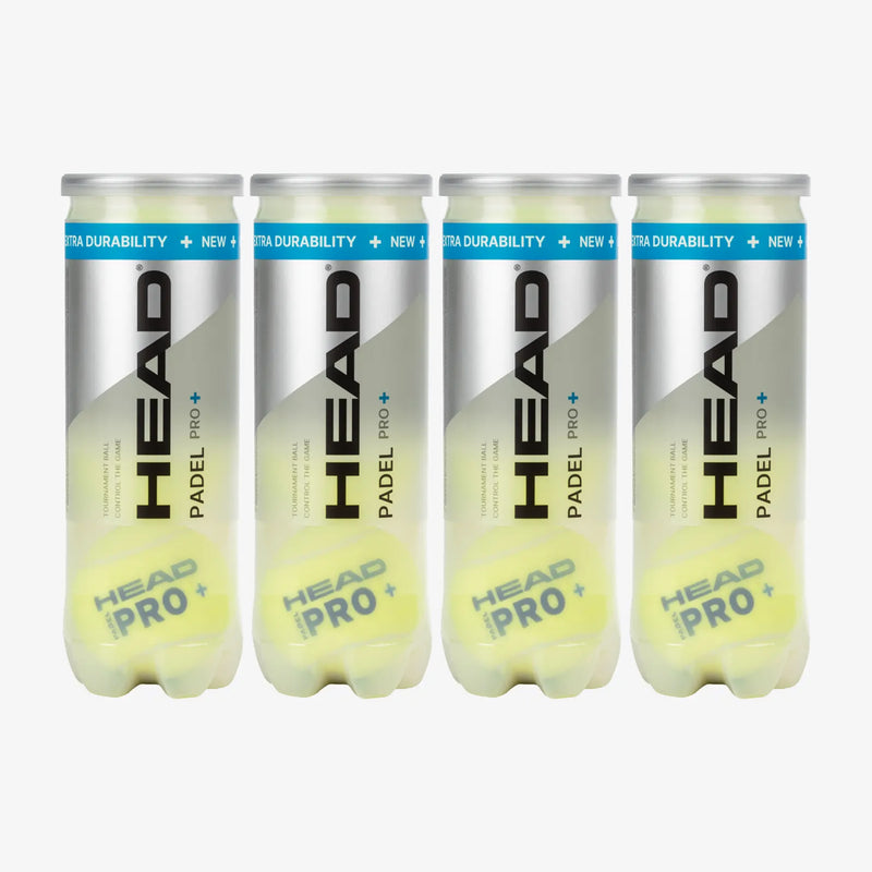 HEAD Pro+ Padel Balls (12 Balls) 1
