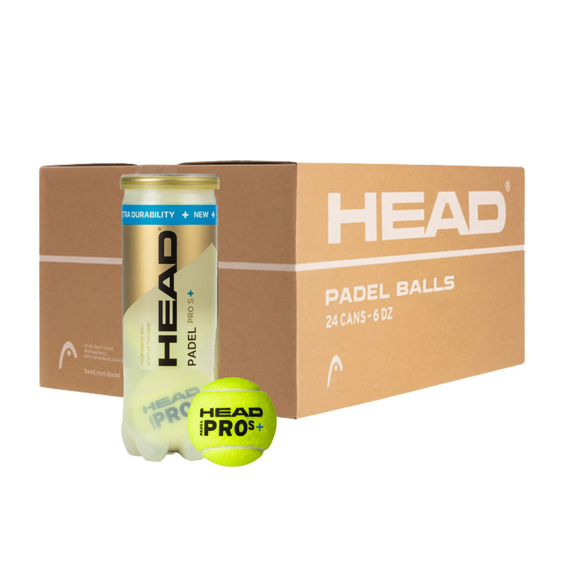 HEAD Pro S+ Padel Balls (72 Balls/24 Cans) 1
