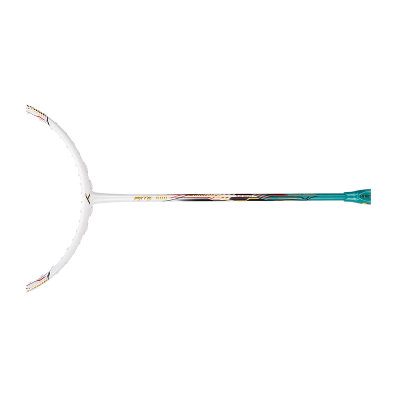 Hundred Battle 600 Badminton Racket (White/Verdigris/Gold) 2