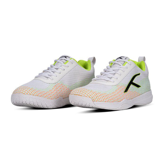 Hundred Blade Lite Badminton Shoes (White/Lime) 3