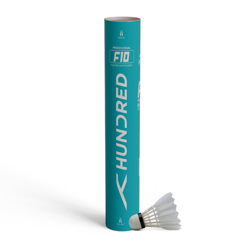 Hundred F10 Feather Badminton Shuttlecock (Speed 76)