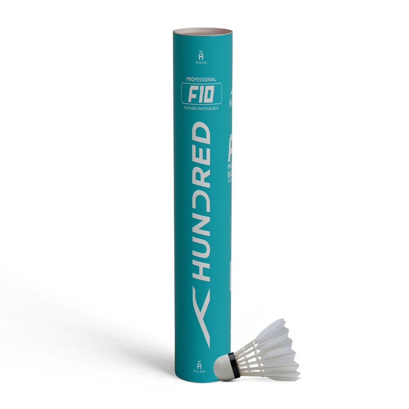 Hundred F10 Feather Badminton Shuttlecock (Speed 76) 1