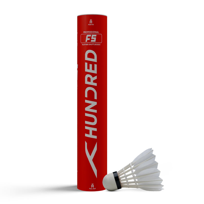 Hundred F5 Badminton Feather Shuttlecock (Speed 77) 1
