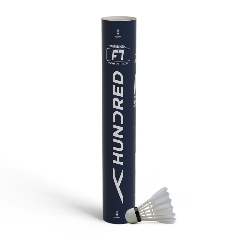 Hundred F7 Feather Badminton Shuttlecock (Speed 76) 1