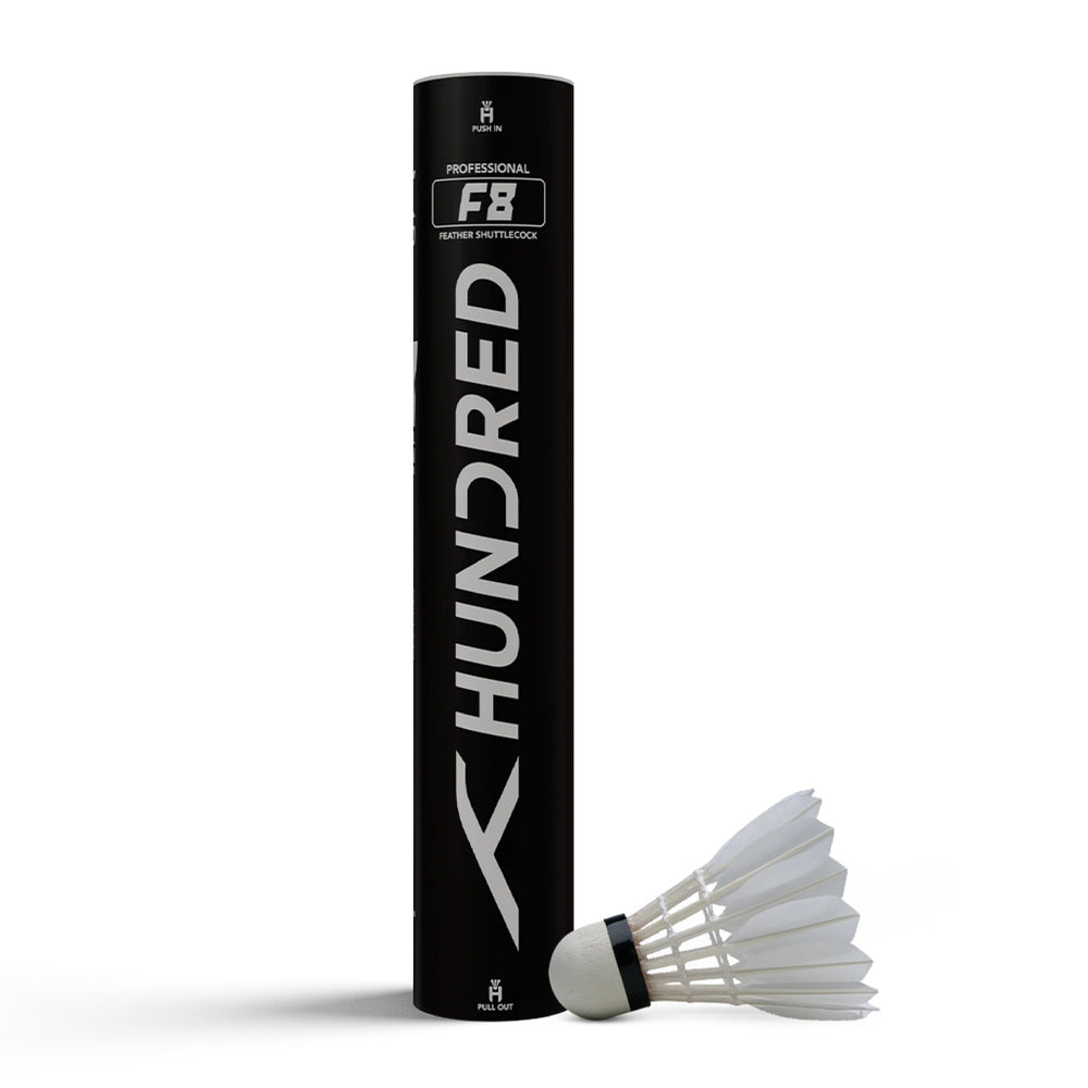 Hundred F8 Badminton Feather Shuttlecock (Speed 77)