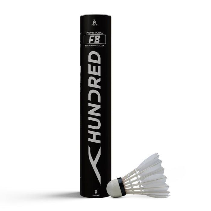 Hundred F8 Badminton Feather Shuttlecock (Speed 77) 1