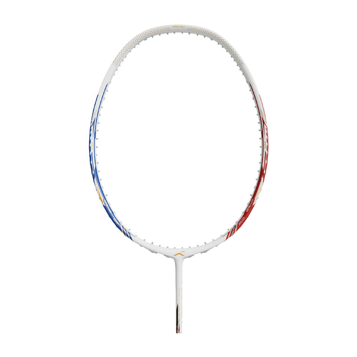 Hundred Flareon Typhoon Badminton Racket - 4U (White/Red/Blue) 1