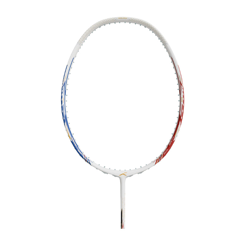Hundred Flareon Typhoon Badminton Racket - 5U (White/Red/Blue) 1
