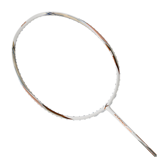 Hundred Hyfonic Lazer Badminton Racket - 5U (White/Copper) 2