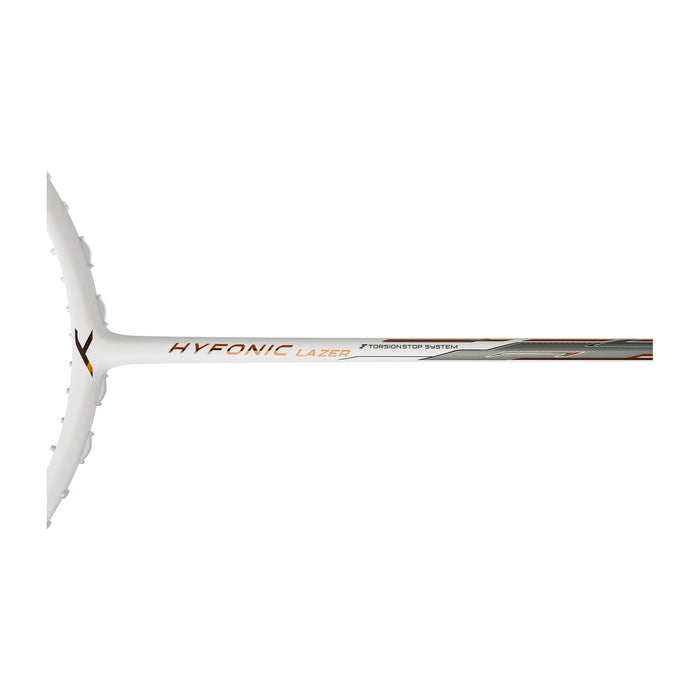 Hundred Hyfonic Lazer Badminton Racket - 4U (White/Copper) 3