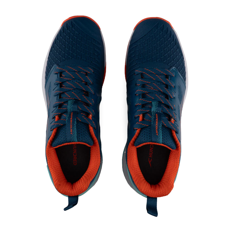 Hundred Hyper Court Badminton Shoes (Blue/Orange/White) 4