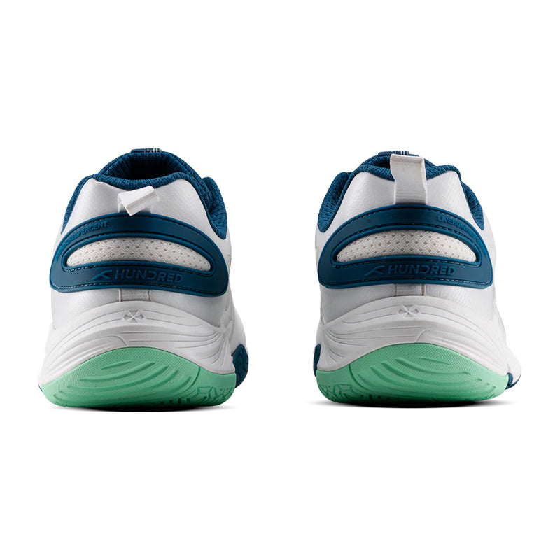 Hundred Hyper Court Badminton Shoes (White/Blue) 5
