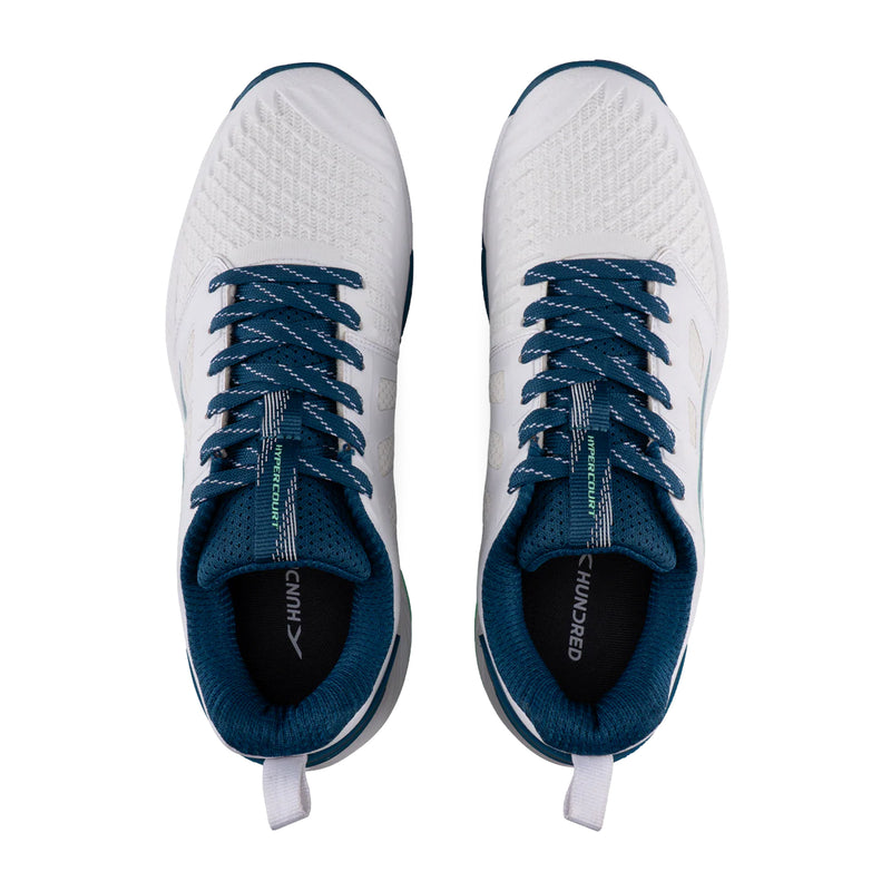 Hundred Hyper Court Badminton Shoes (White/Blue) 4