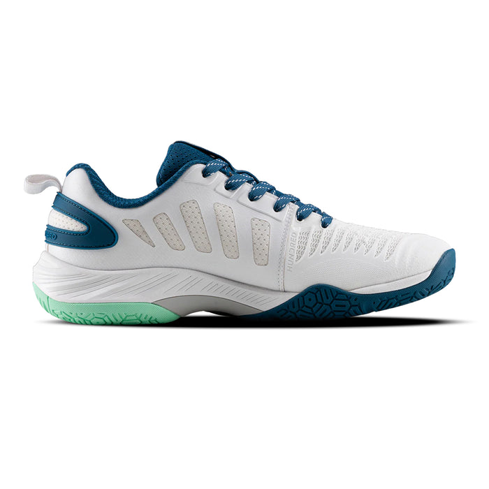 Hundred Hyper Court Badminton Shoes (White/Blue) 2